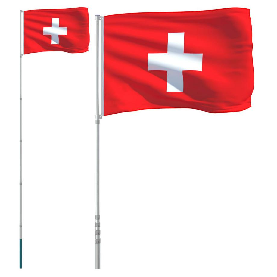 VidaXL  Drapeau suisse 