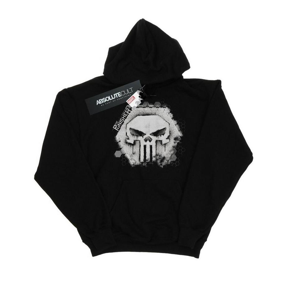 MARVEL Punisher Skull Logo Felpa con Cappuccio  