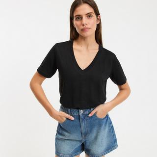 La Redoute Collections T-Shirt Scollo a V Maniche Corte  