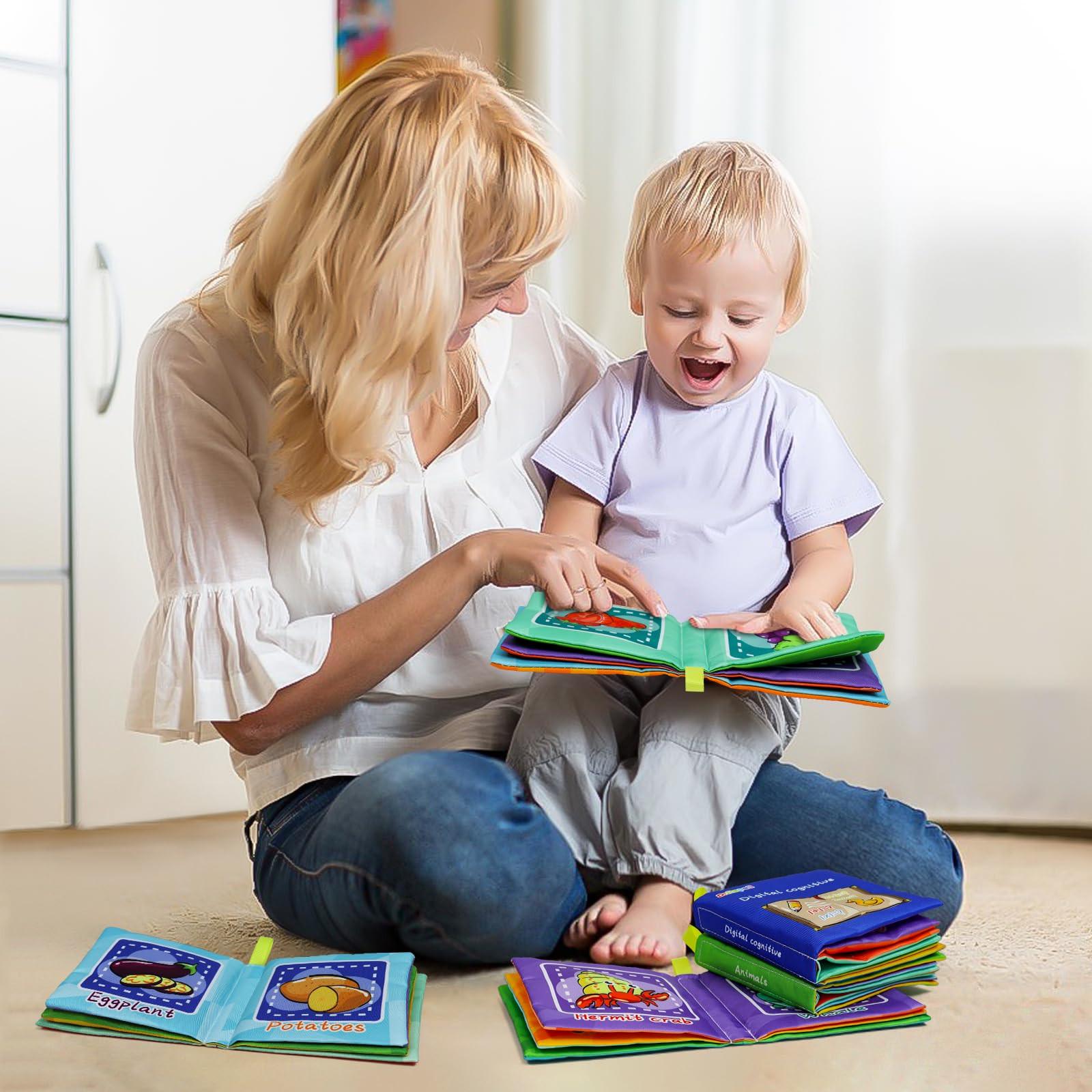 Activity-board  6-teiliges Stoffbuch für Babys, weiches Stoffbuch für Babys, Lernspielzeug für Babys, frühes Lernspielzeug 