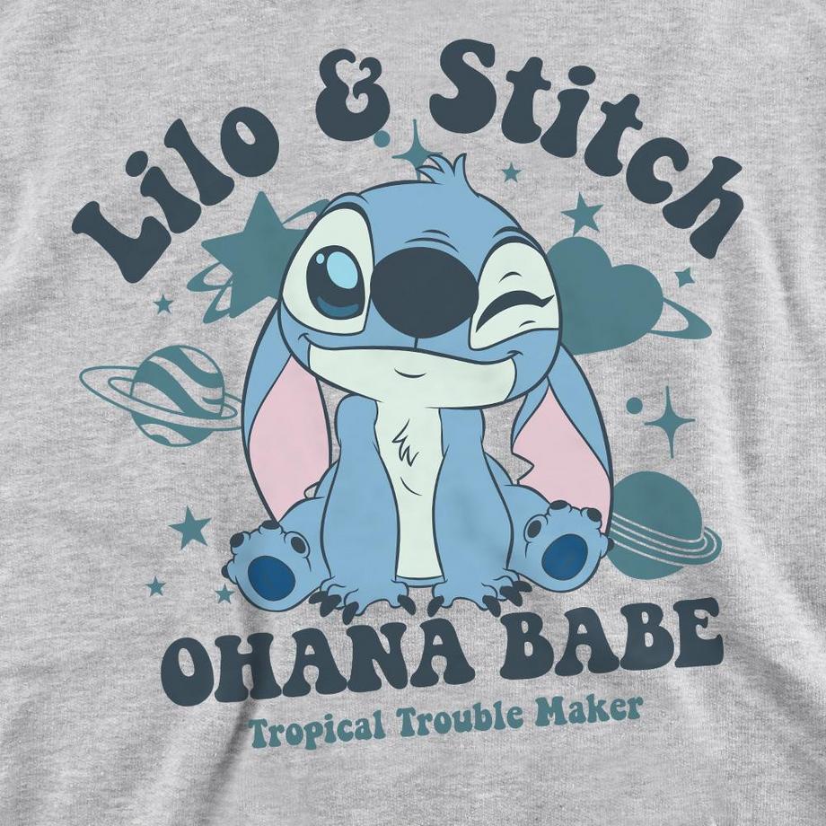 Lilo & Stitch Ohana Babe Felpa Girocollo  