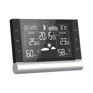 hama Wetterstation "Black Line Plus", Schwarz  
