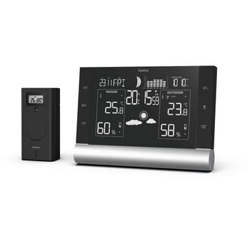 186418 WETTERSTATION BLACK LINE PLUS Schwarz