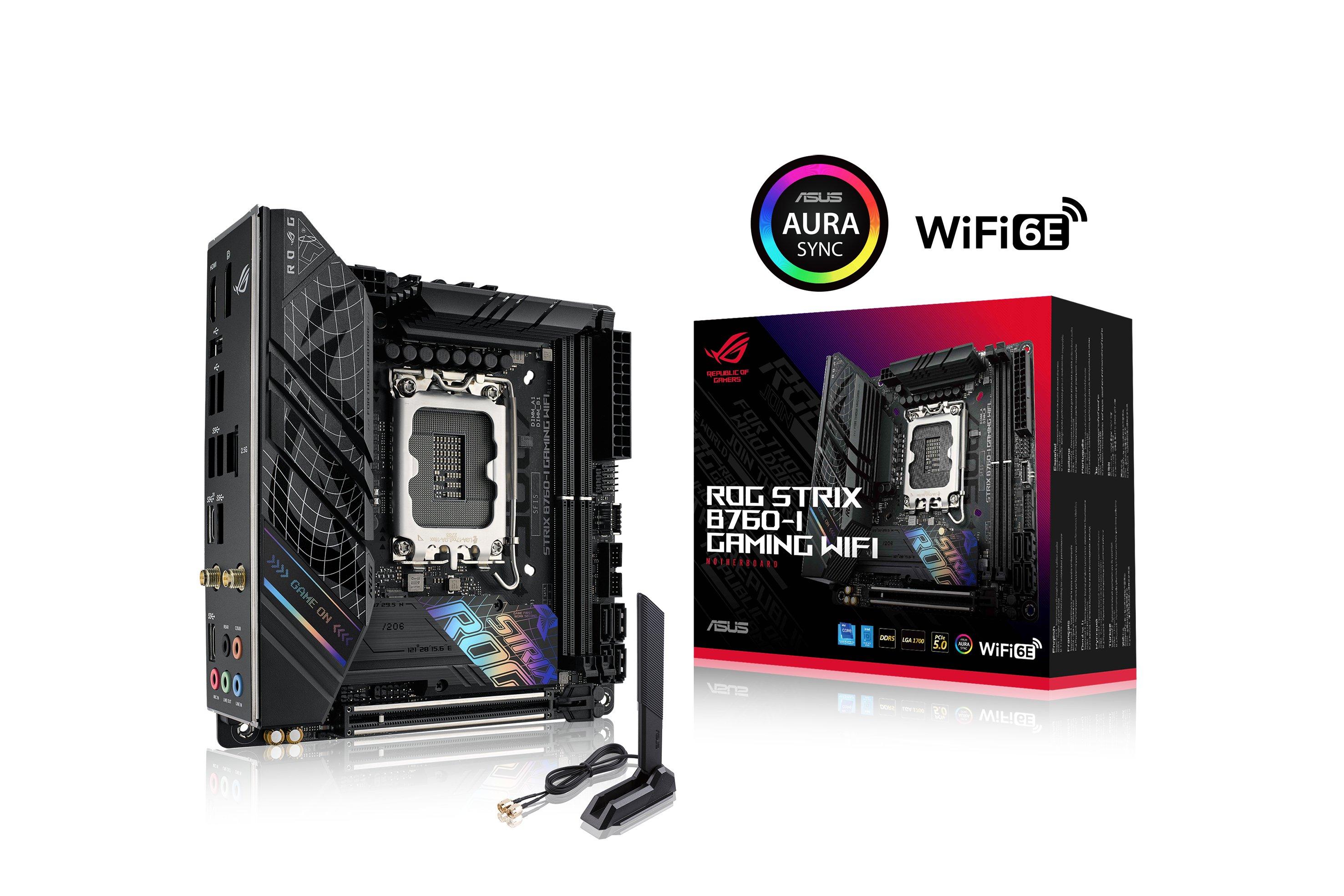 ASUS  ROG STRIX B760-I GAMING WIFI Intel B760 LGA 1700 mini ITX 