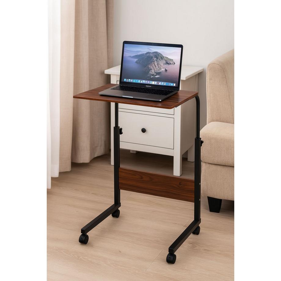 Northio Table d'appoint pour ordinateur portable à roulettes  