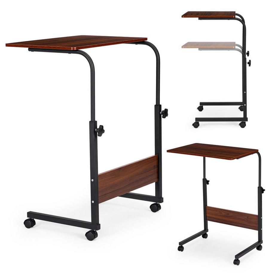 Table d'appoint pour ordinateur portable à roulettes