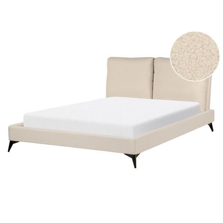 Beliani Letto en Bouclé Scandinavo MELLE  