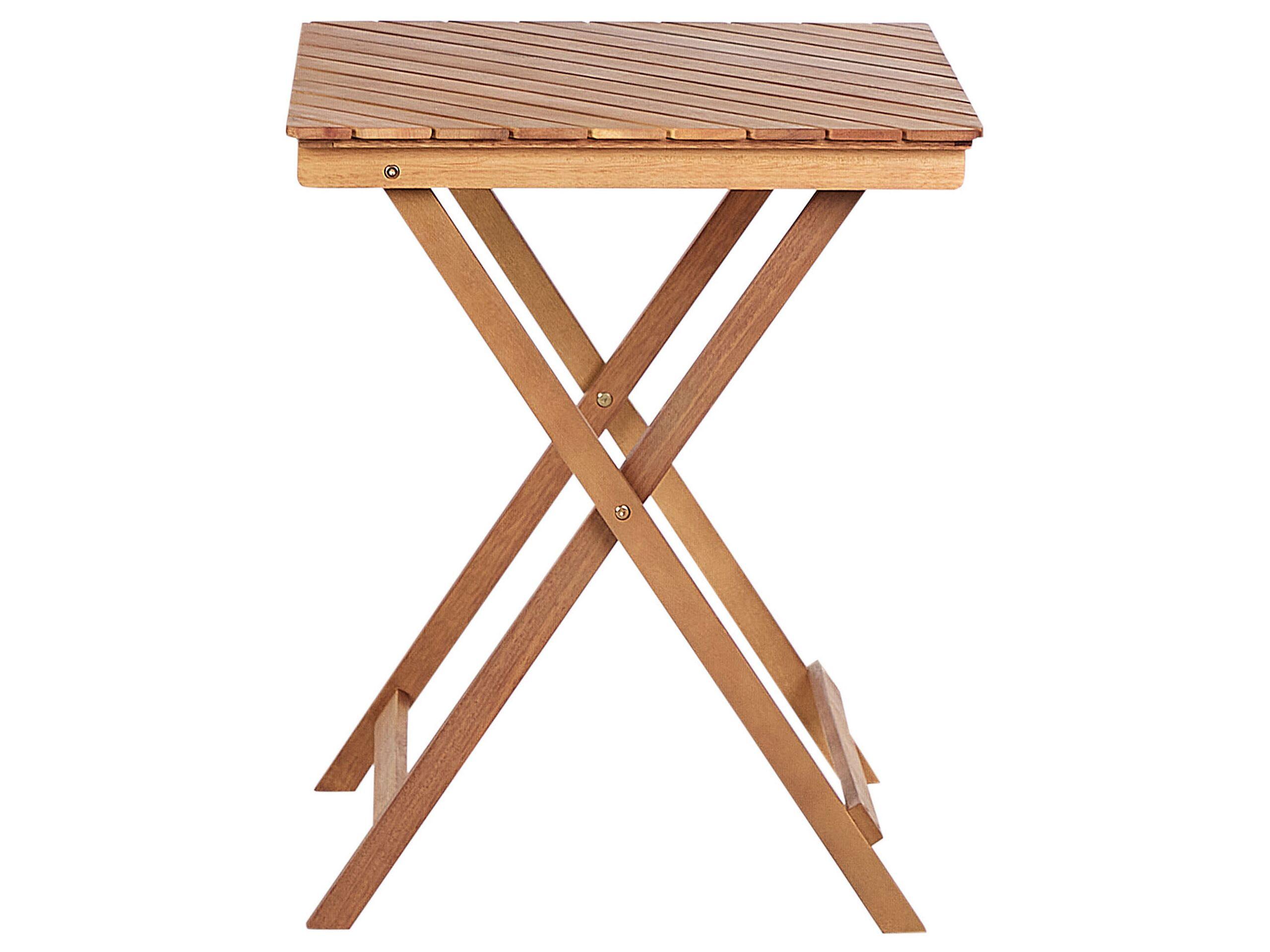 Beliani Ensemble pour bistro en Bois d'eucalyptus Traditionnel ARDORE  