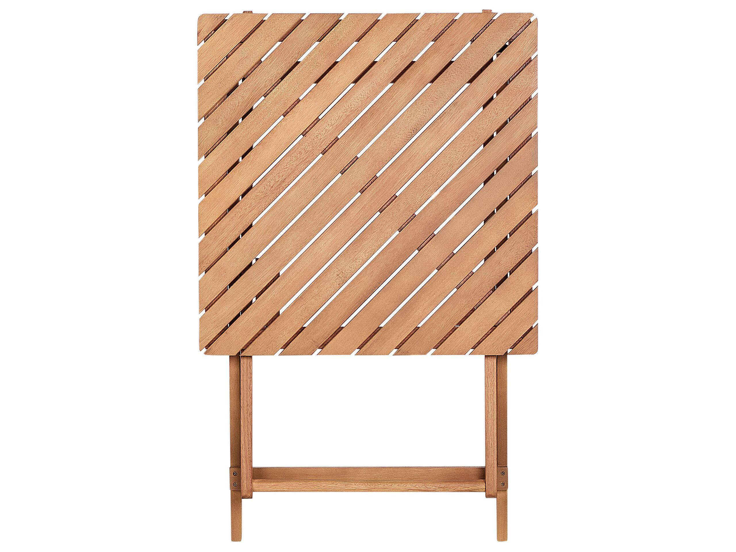 Beliani Ensemble pour bistro en Bois d'eucalyptus Traditionnel ARDORE  