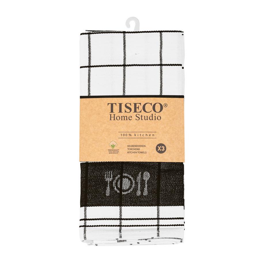 Tiseco Asciugapiatti in cotone FARAONE 3pcs  