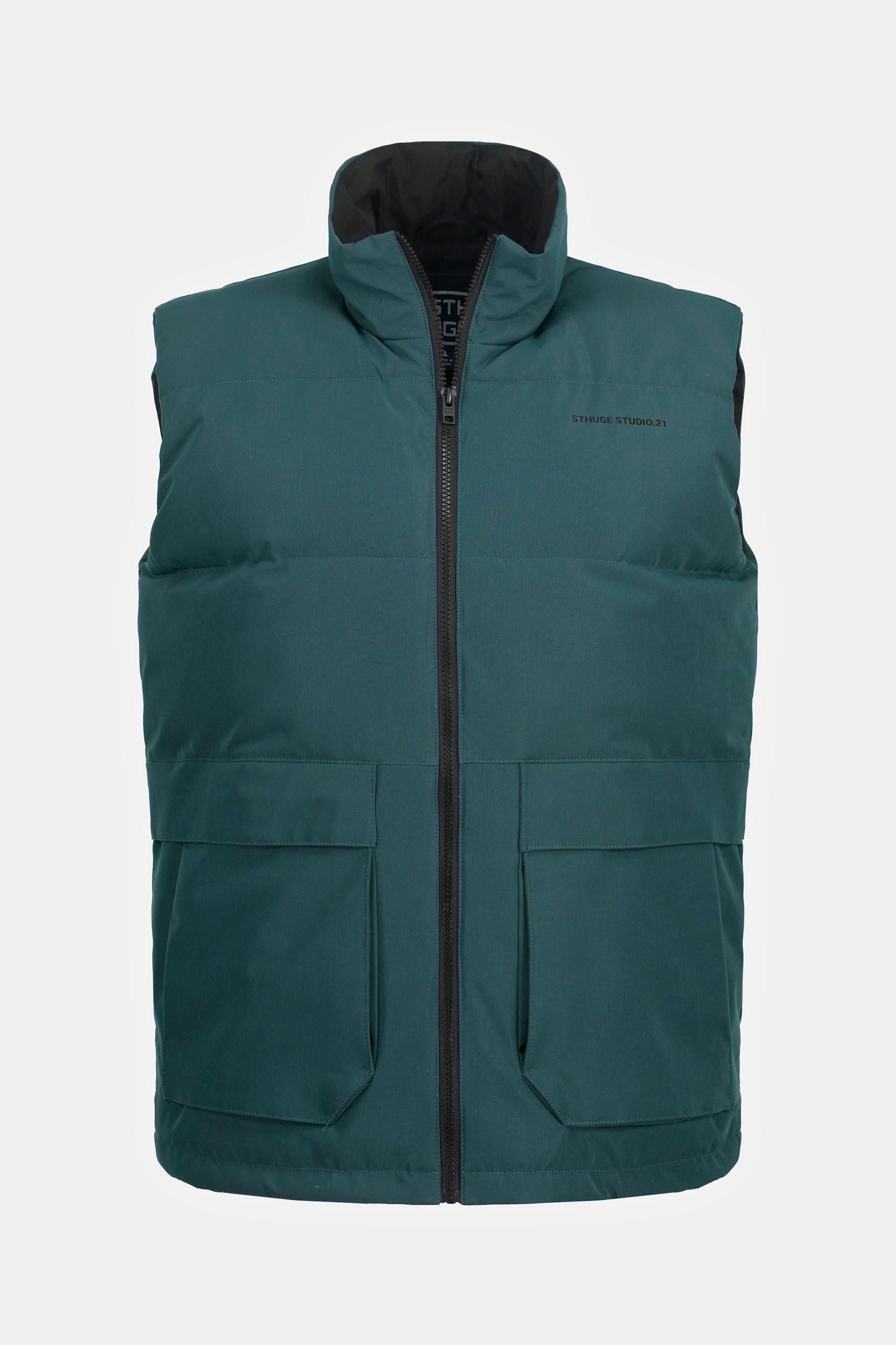 Sthuge Gilet Trapuntato Outdoor con Colletto Alto e Zip  