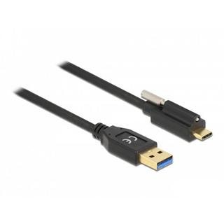 DeLock  84028 USB Kabel 1,5 m USB 3.2 Gen 1 (3.1 Gen 1) USB A USB C Schwarz 