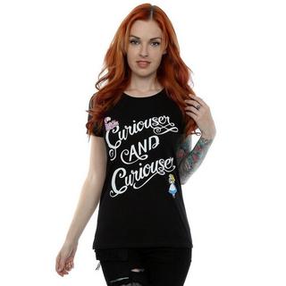 Alice in Wonderland  Tshirt CURIOUSER AND CURIOUSER 