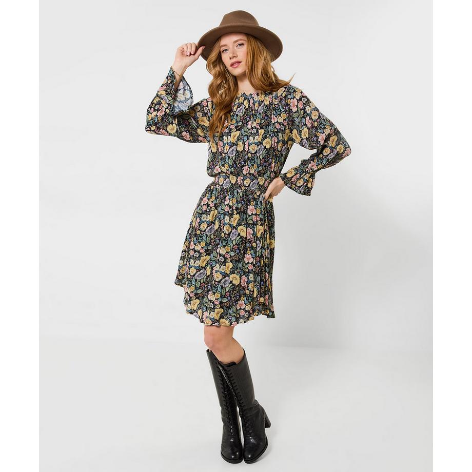 Joe Browns  Robe Courte Fleurie à Col Montant Bonnie 