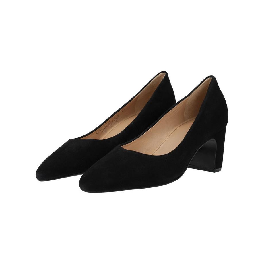 Högl Spitz zulaufende Pumps mit Blockabsatz  