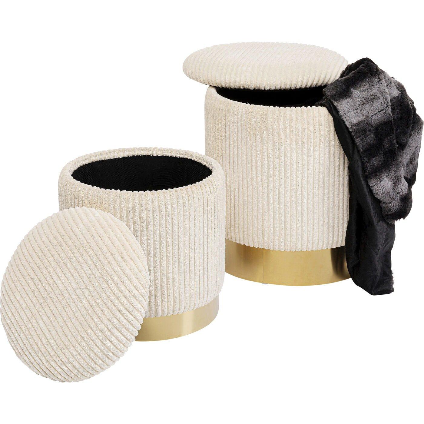 KARE Design Tabouret Plush (lot de 2)  