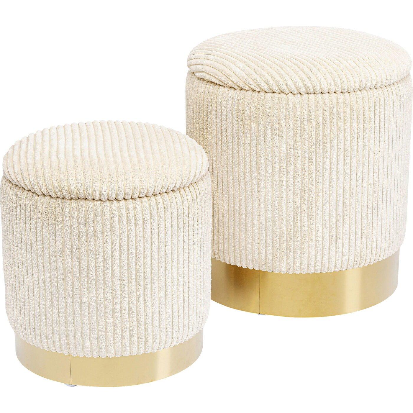 KARE Design Tabouret Plush (lot de 2)  