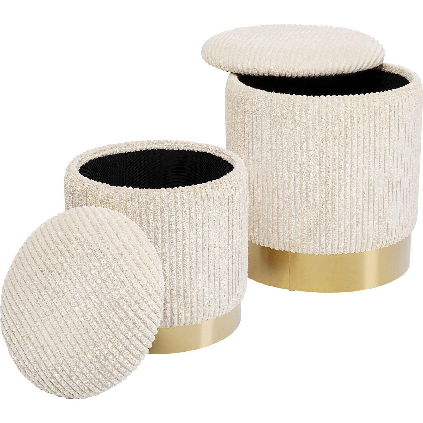 KARE Design Tabouret Plush (lot de 2)  