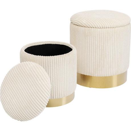 KARE Design Tabouret Plush (lot de 2)  
