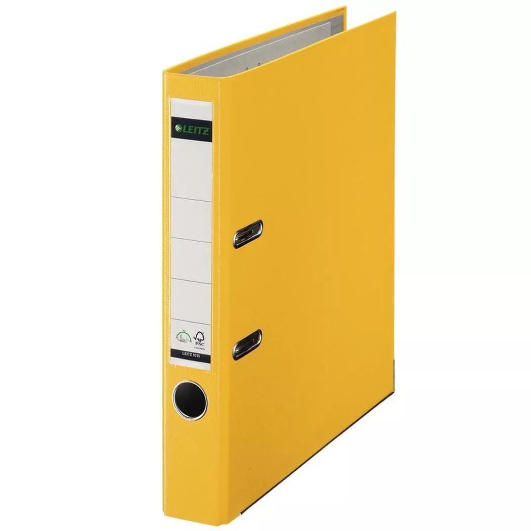 Leitz – Ordner 180° PP 5.2cm A4, 21cm, Gelb Bunt