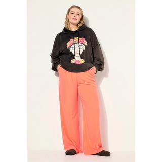 Studio Untold  Pantalon à taille haute et jambe large. Pinces, taille partiellement élastique 