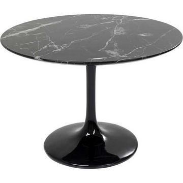 Table Solo Marble noire ronde 110