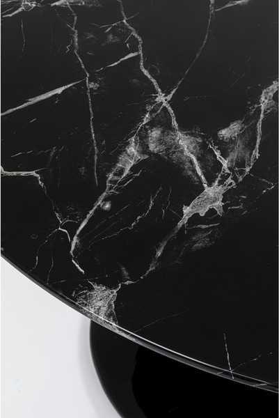 KARE Design Table Solo Marble noire ronde 110  