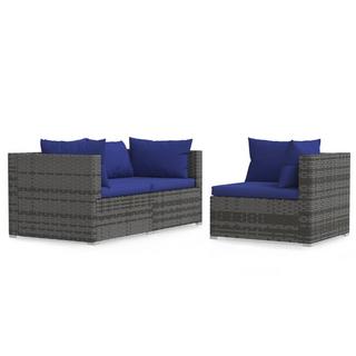 VidaXL Garten-lounge-set poly-rattan  