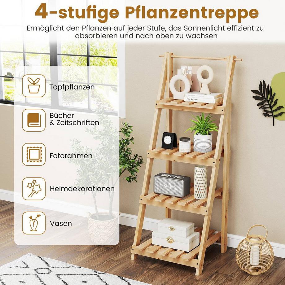 Northix Support à plantes pliable à 4 niveaux  