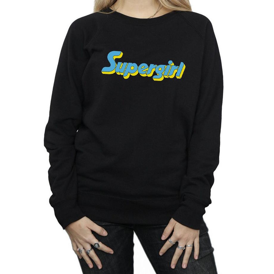 DC COMICS Supergirl Logo Stampa Felpa  