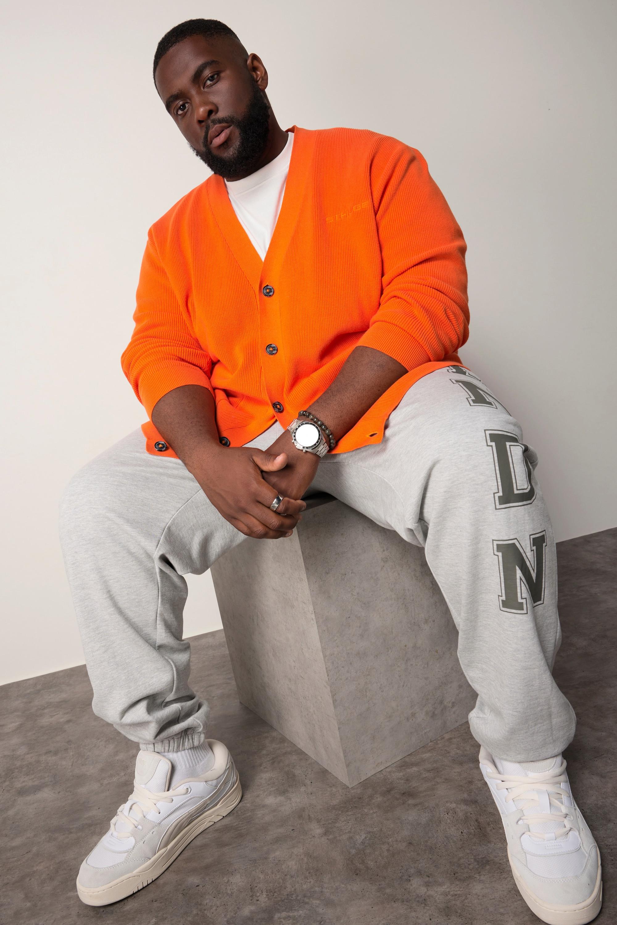 Sthuge Strickjacke V-Ausschnitt  