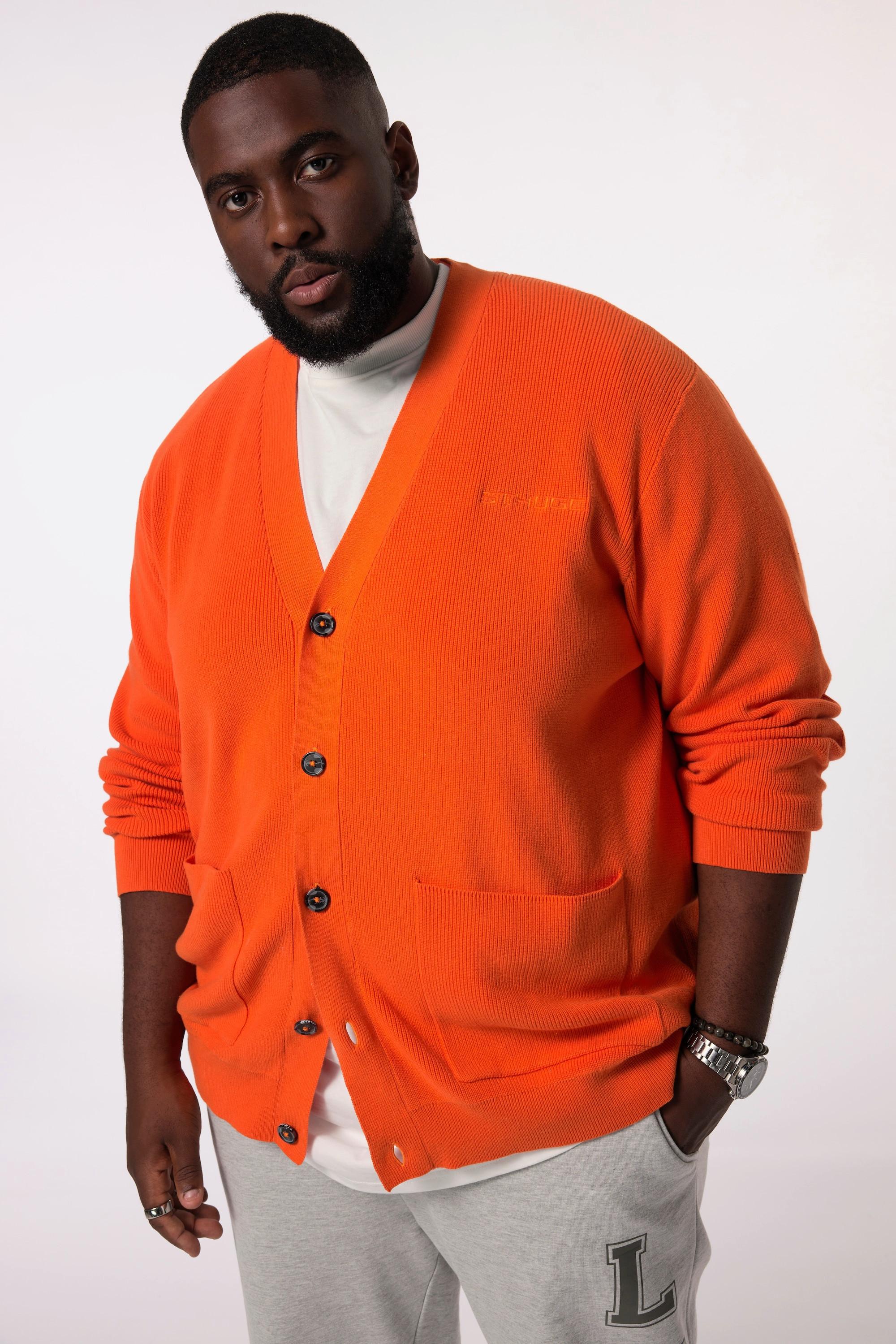 Sthuge Strickjacke V-Ausschnitt  