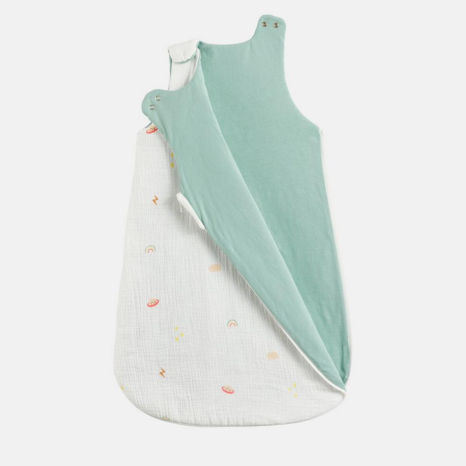 La Redoute Intérieurs Gigoteuse en gaze de coton avec motif planètes et étoiles  