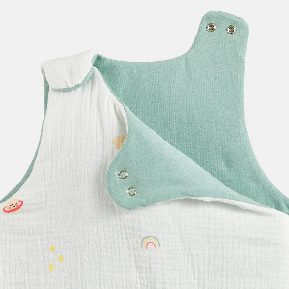 La Redoute Intérieurs Gigoteuse en gaze de coton avec motif planètes et étoiles  