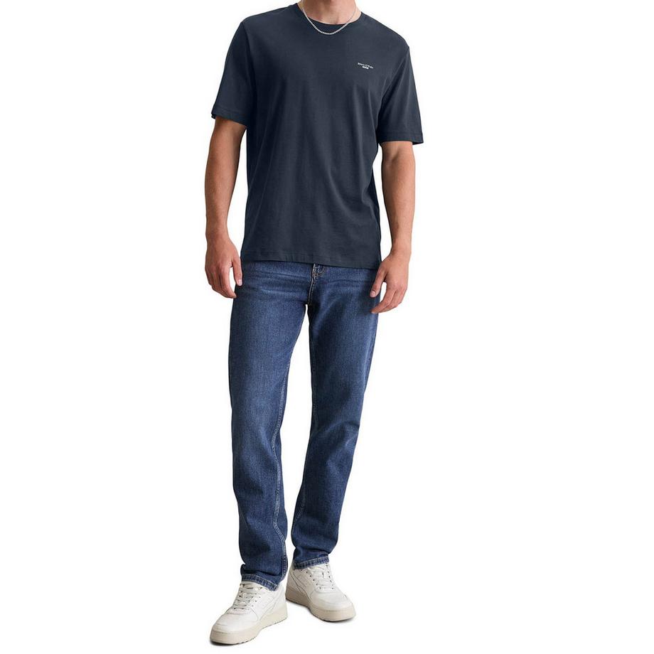Marc O'Polo Denim T-shirt  Pack de 1 Confortable à porter-T-Shirt, SSL, Logo Print, Reg F  