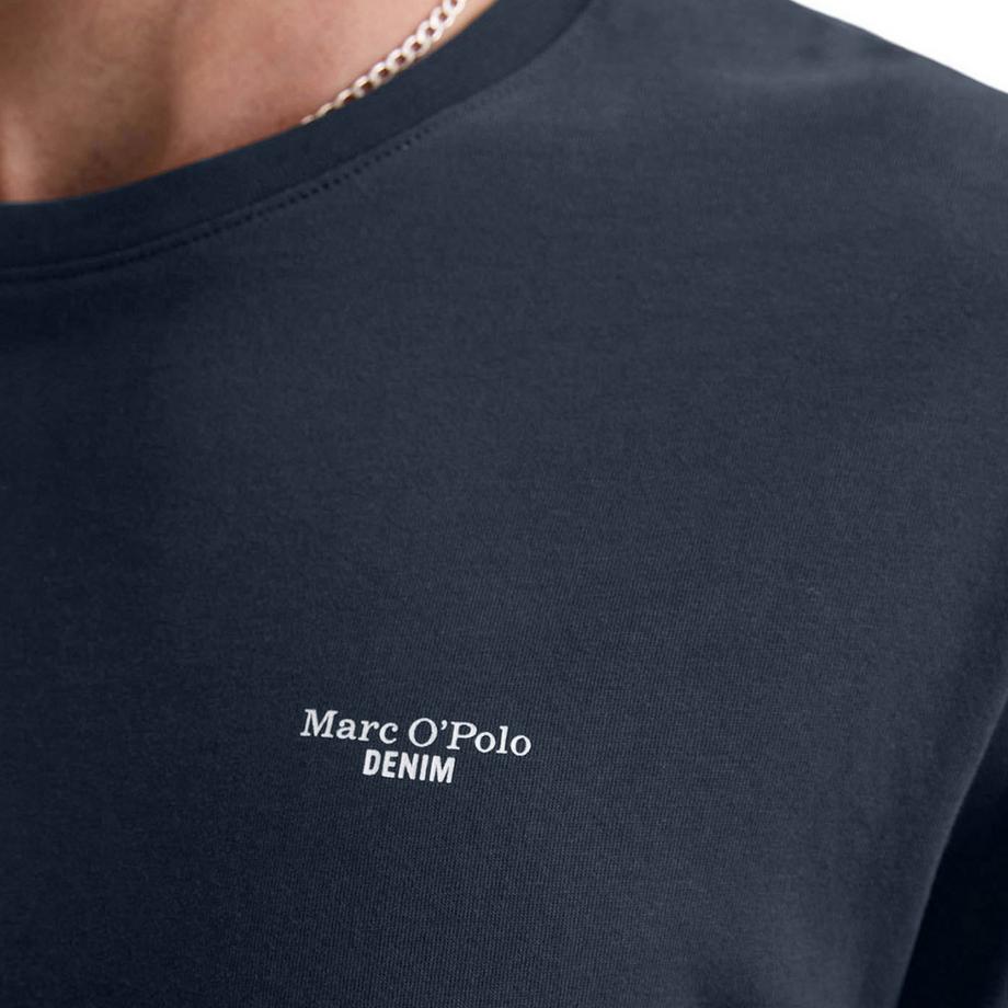 Marc O'Polo Denim T-shirt  Pack de 1 Confortable à porter-T-Shirt, SSL, Logo Print, Reg F  