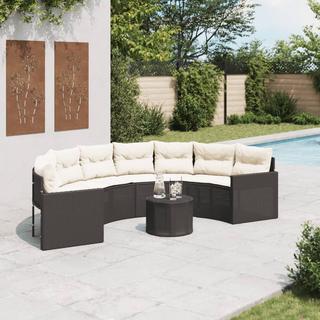 VidaXL Canapé de jardin rotin synthétique  