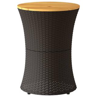 VidaXL Table d'appoint de jardin rotin synthétique  