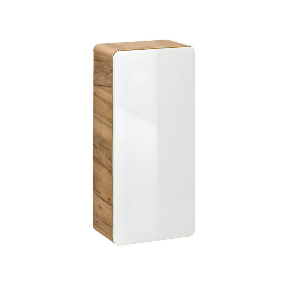 Vente-unique Colonna per bagno L35 x l22 x H75 cm Naturale e Bianco - ARUBA  