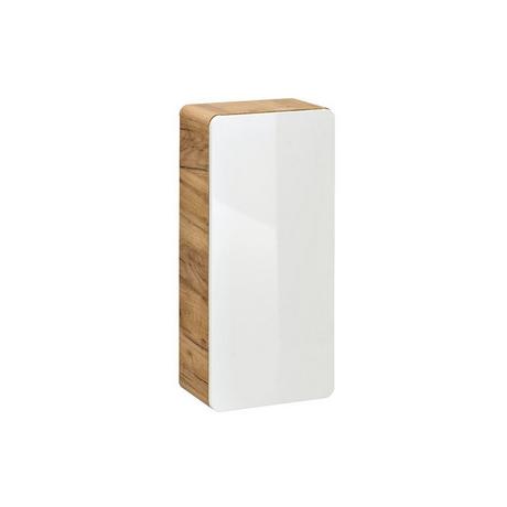 Vente-unique Hängende Badezimmersäule - 32 x 22 x 75 cm - Naturfarben & Weiß - ARUBA  