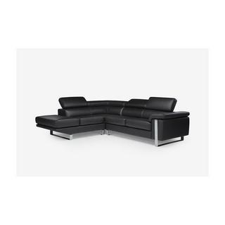 Vente-unique Ecksofa Leder Ecke Links MYSTIQUE  