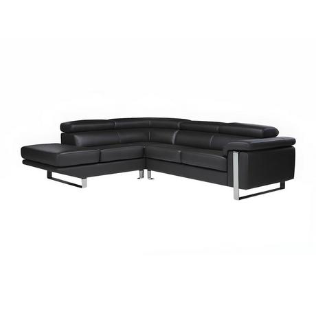 Vente-unique Ecksofa Leder Ecke Links MYSTIQUE  