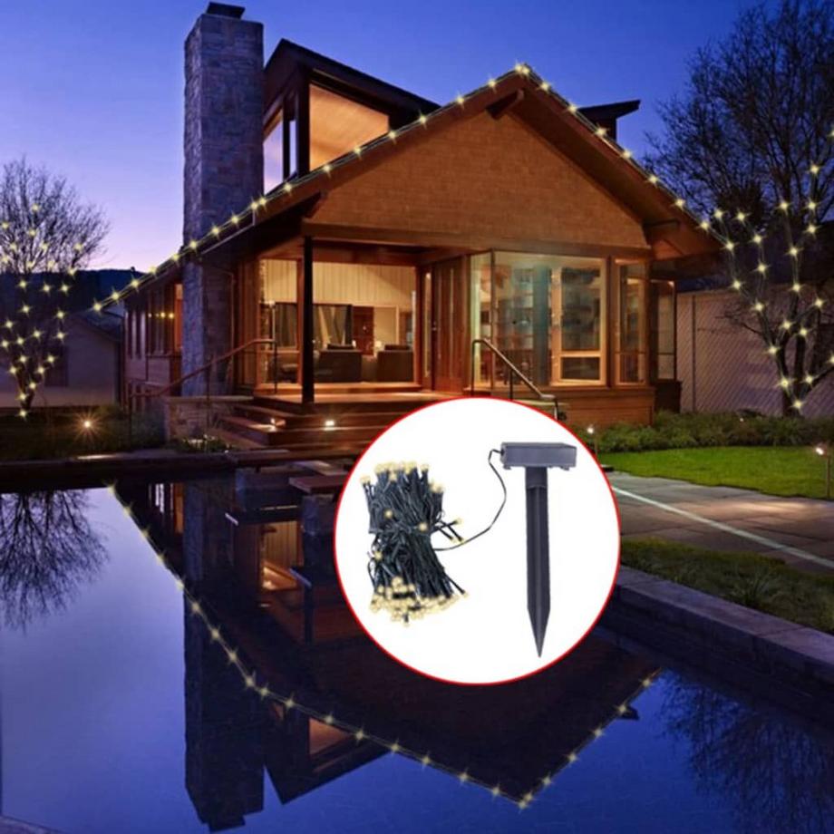 VidaXL Lumière de noël solaire  