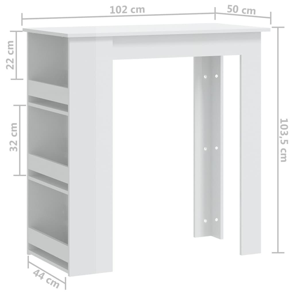 VidaXL Table de bar bois d'ingénierie  