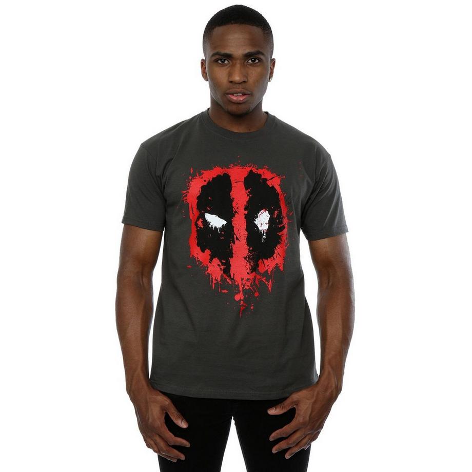 Deadpool Splatter Face T-Shirt  