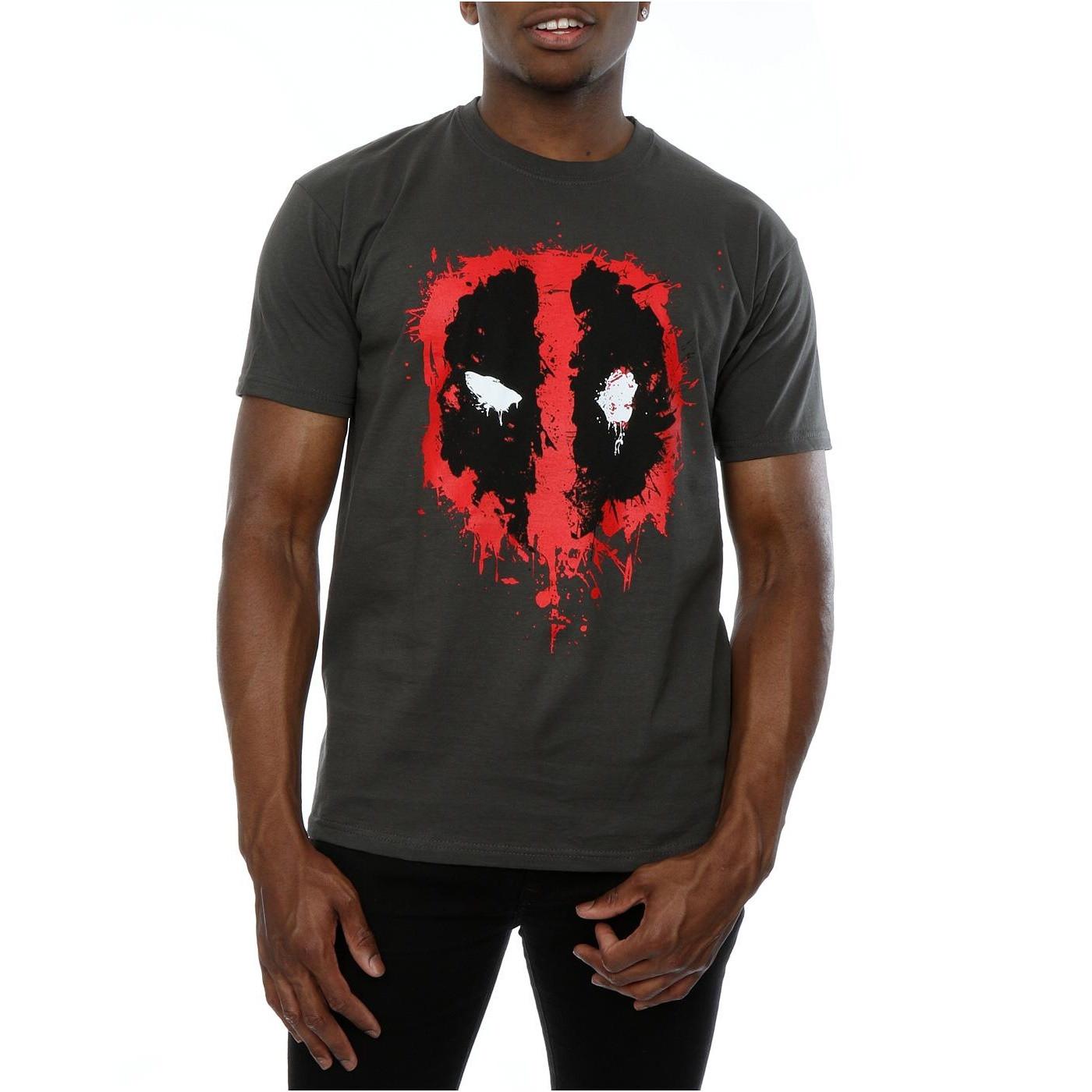 Deadpool Splatter Face T-Shirt  