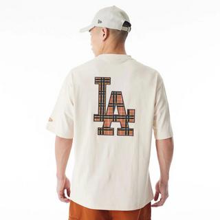 NEW ERA  t-shirt los angeles dodgers lb tartan infill 