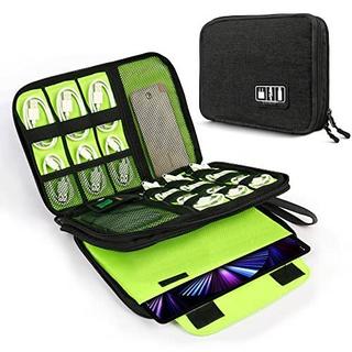 Only-bags.store  Elektronischer Organizer, doppellagige Reisetasche, tragbare Kordel-Organizer, Reisetasche für Kabelaufbewahrung, Kabelaufbewahrung und Elektronik-Zubehör, Telefon/USB/Ladegerät 