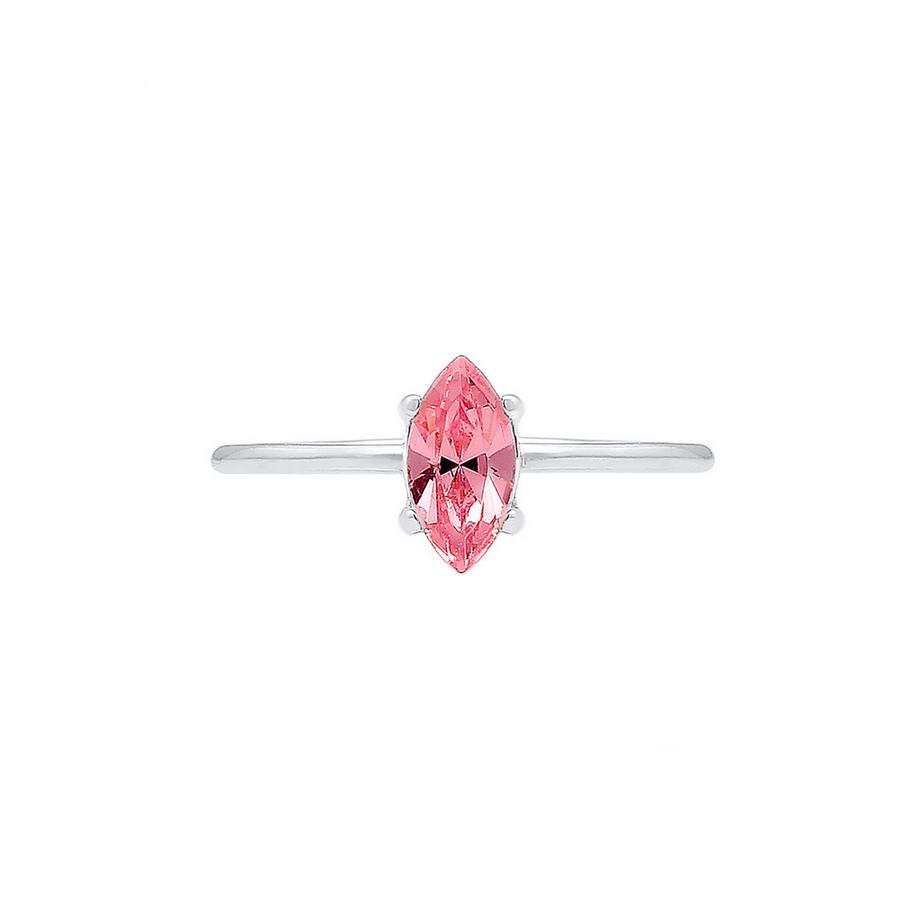 Elli  Ring Verlobung Marquise Zirkonia Stein 