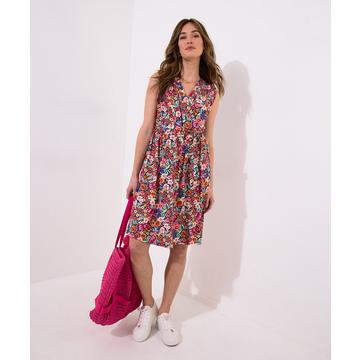 Robe Sans Manches Taille Nouée
